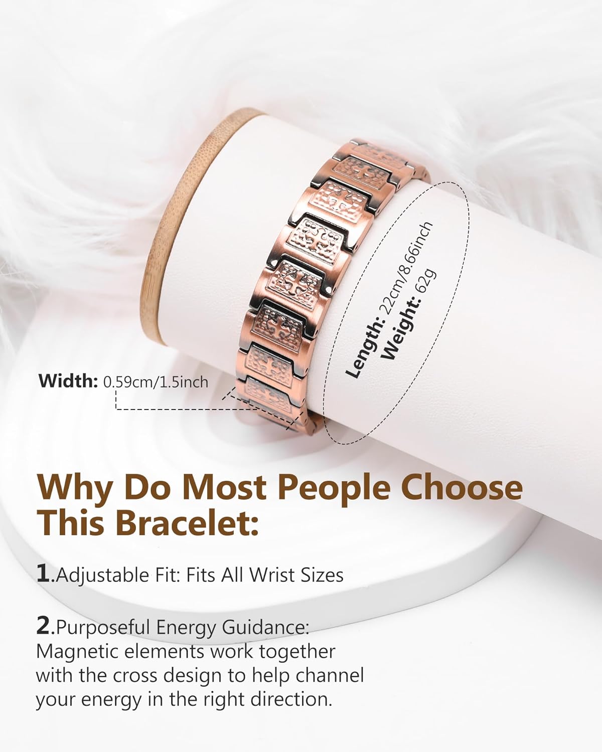 TitanCopper™ Shield Cross Bracelet