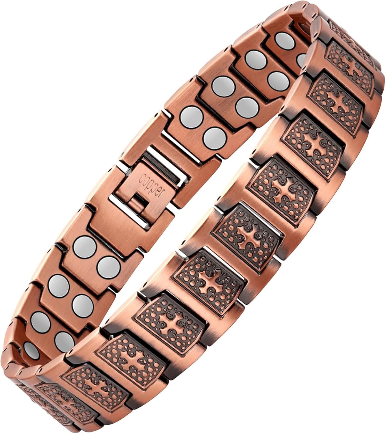 TitanCopper™ Shield Cross Bracelet