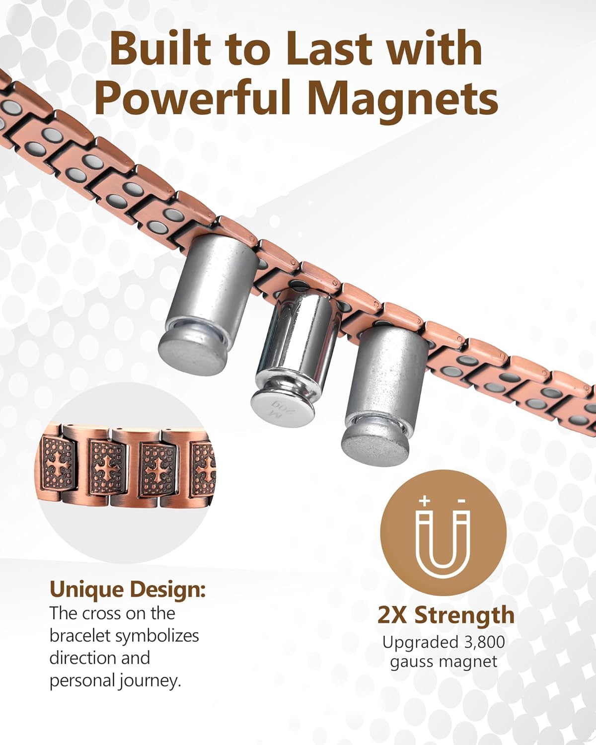 TitanCopper™ Shield Cross Bracelet