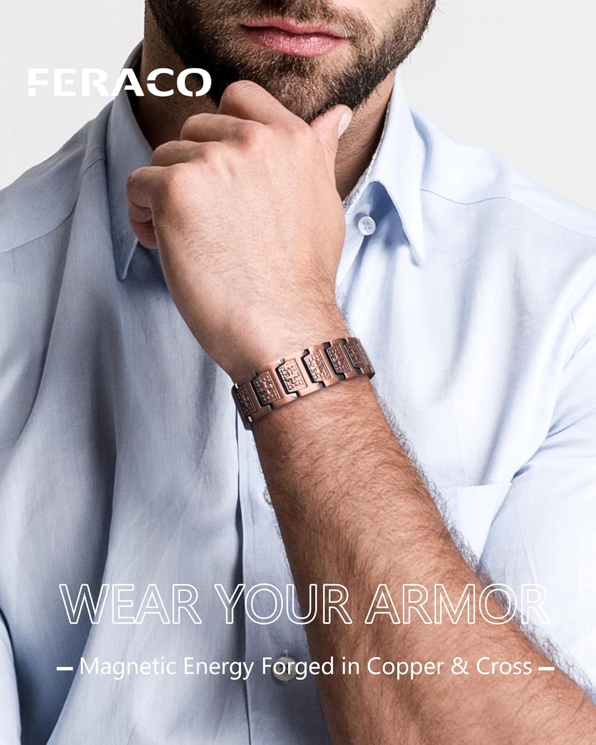 TitanCopper™ Shield Cross Bracelet