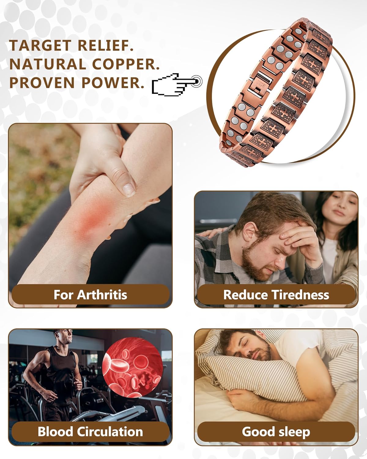 TitanCopper™ Shield Cross Bracelet