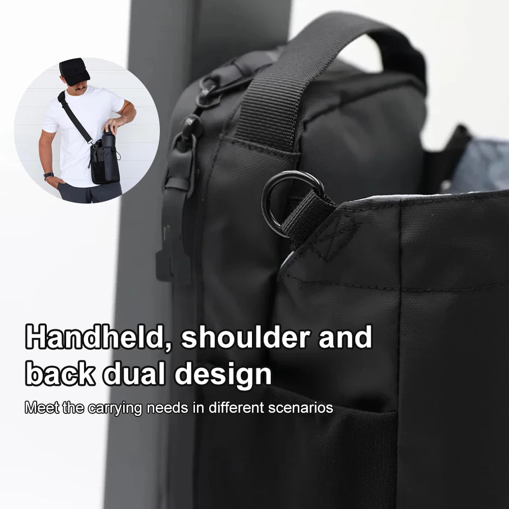 Compact Gym Sling Bag w/ Bottle Pouch