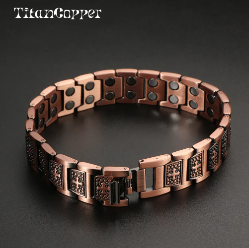 TitanCopper™ Shield Cross Bracelet
